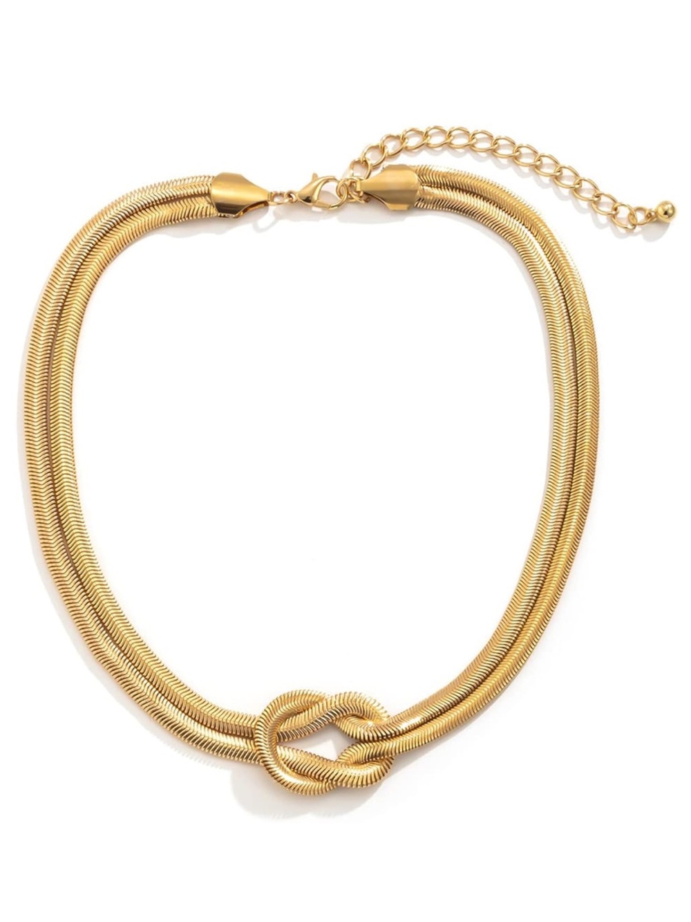 Gold Knot Collar Necklace